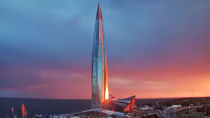Онлайн веб-камера небоскрёба «Лахта Центр»